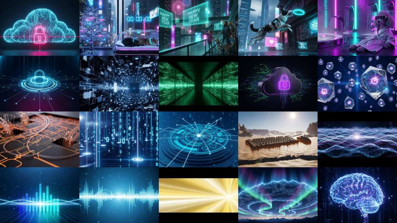 Cyberpunk Tech Visuals Bundle