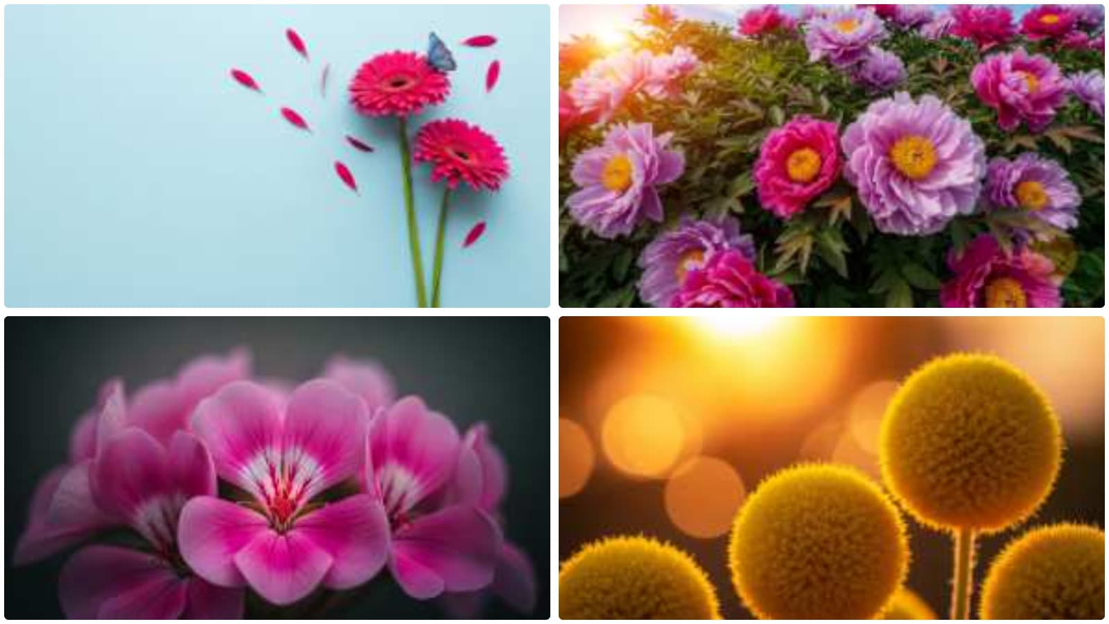 Golden Hour Floral Enchantment