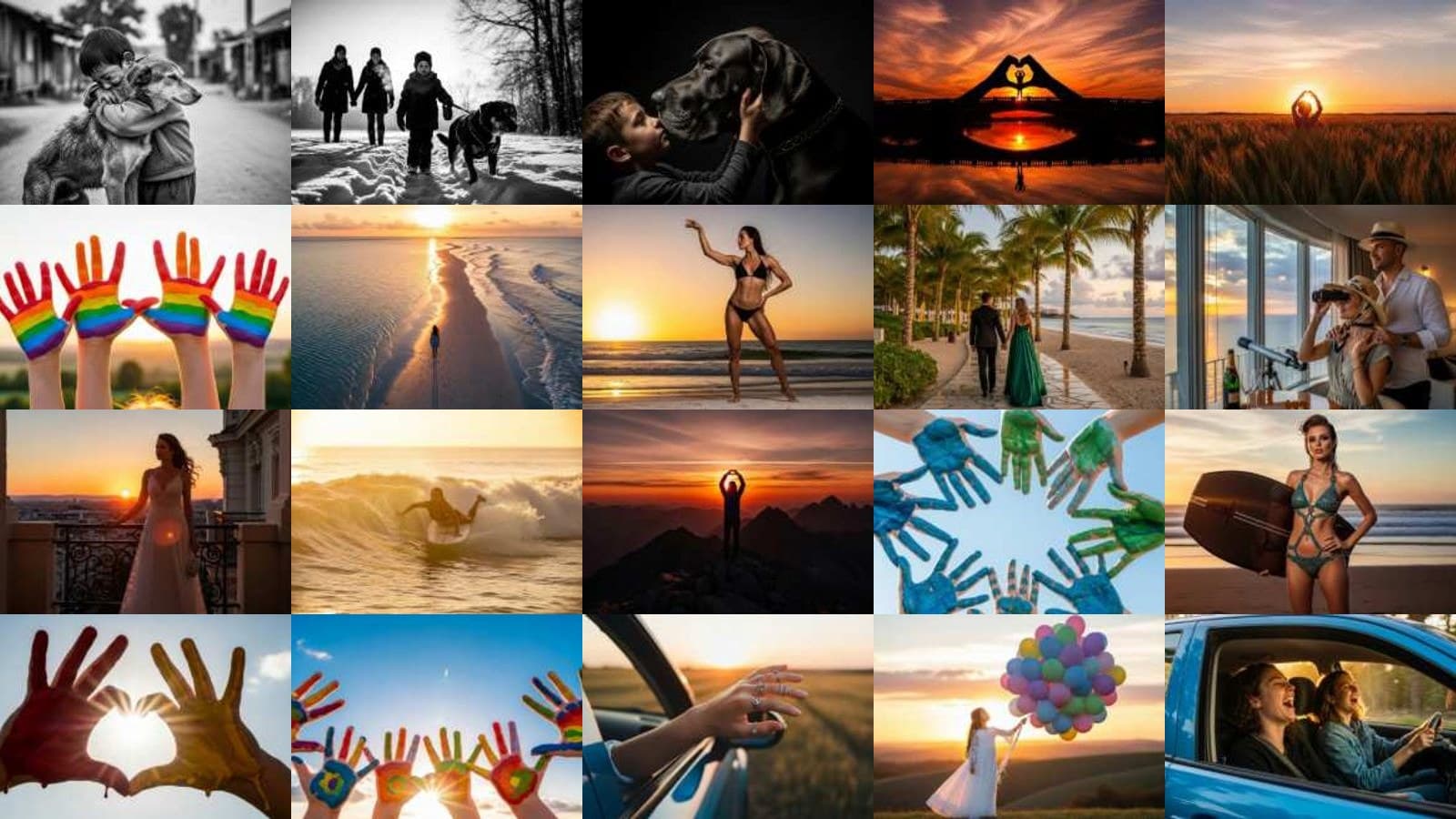 Human Sunset Connections Collection