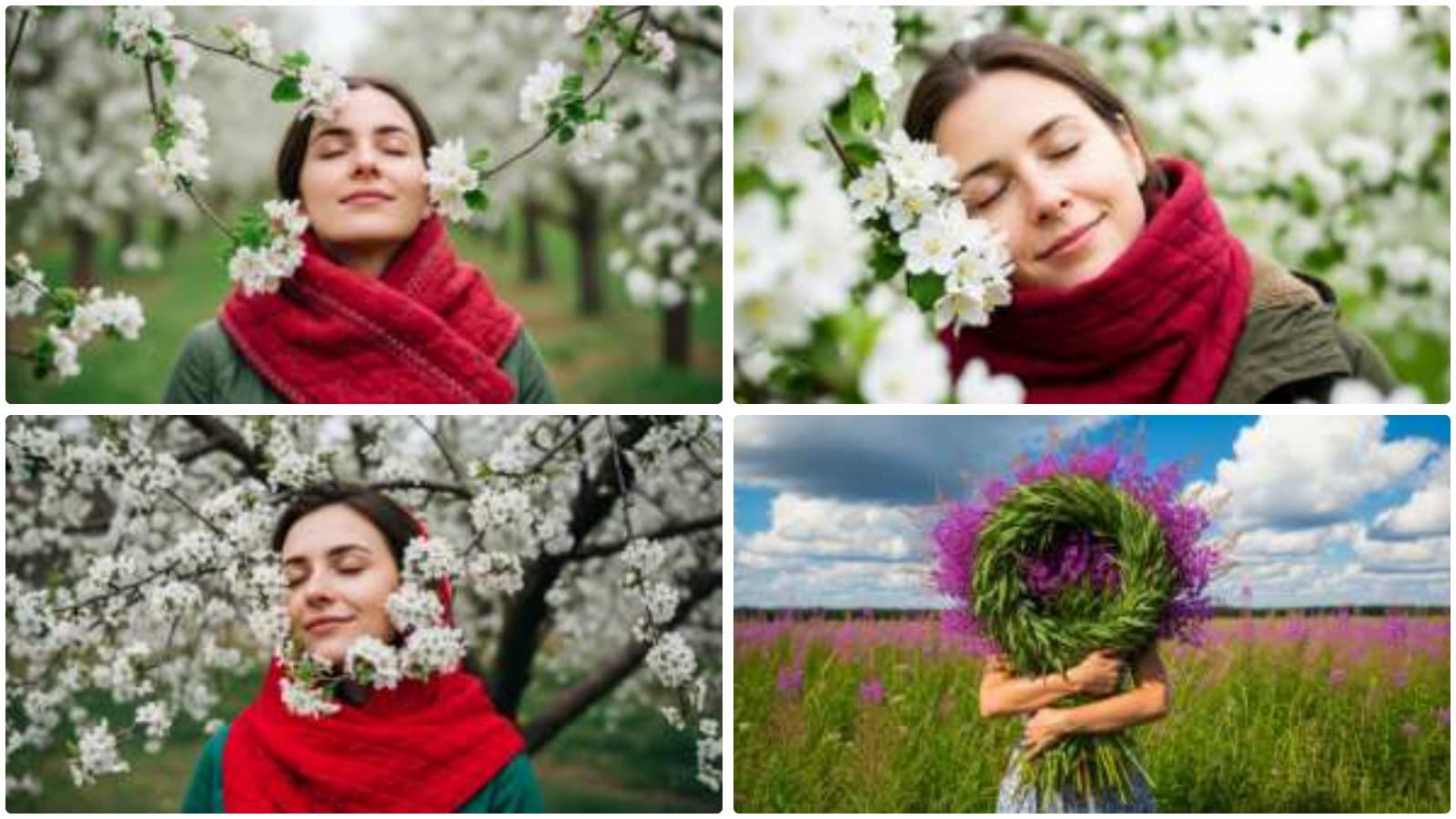 People Amidst Nature's Bloom