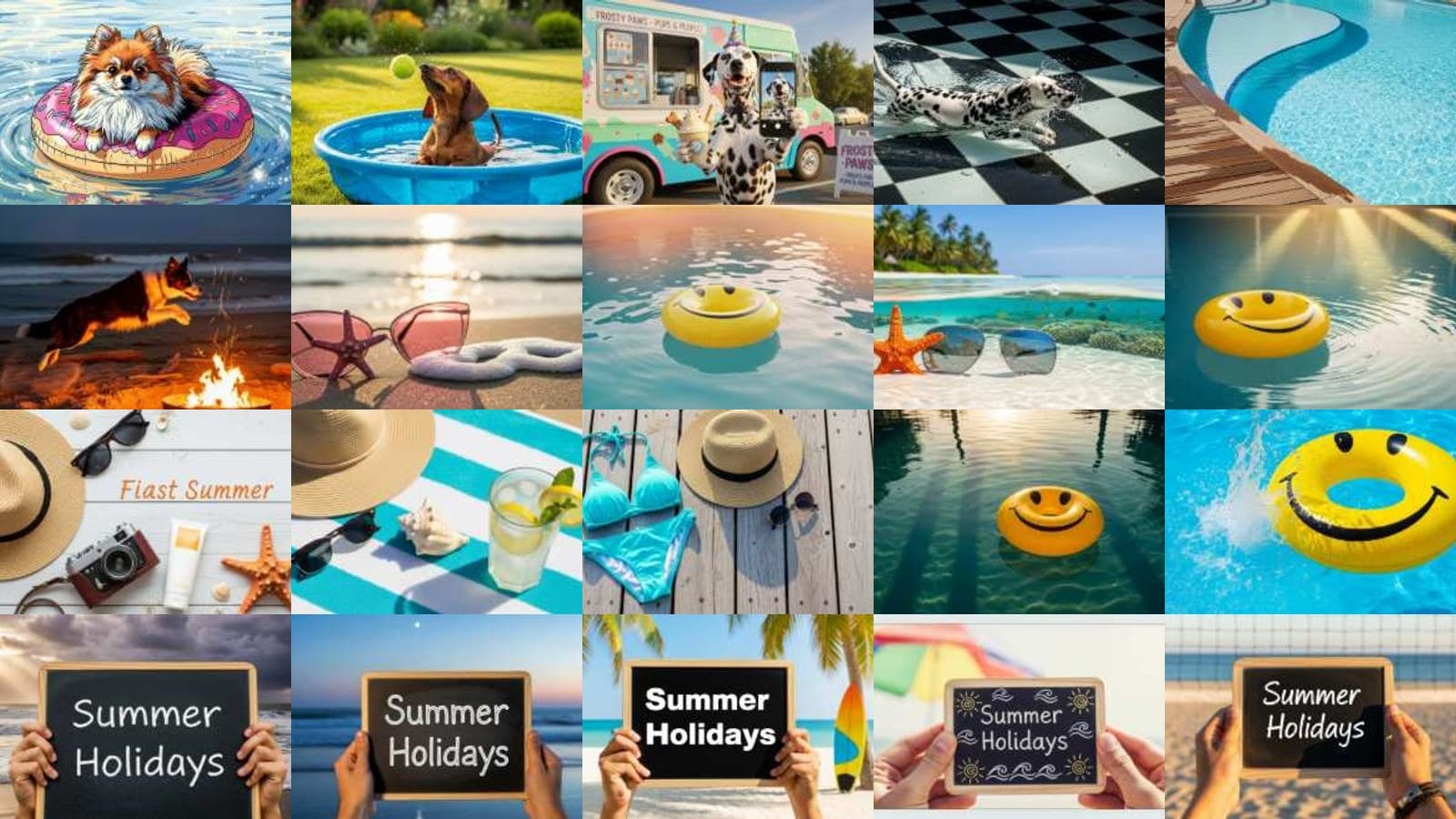 Vibrant Pool Days Series